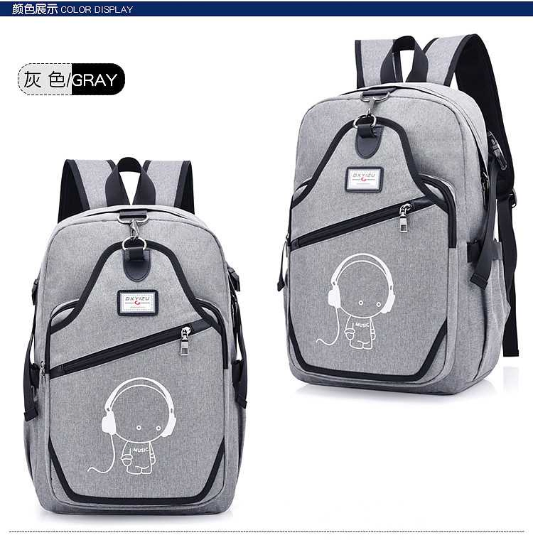 Travel Laptop Backpack with USB Charging Port Slim Durable College School Computer Book Bag