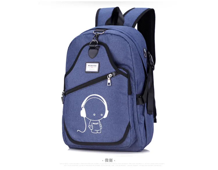 Travel Laptop Backpack with USB Charging Port Slim Durable College School Computer Book Bag