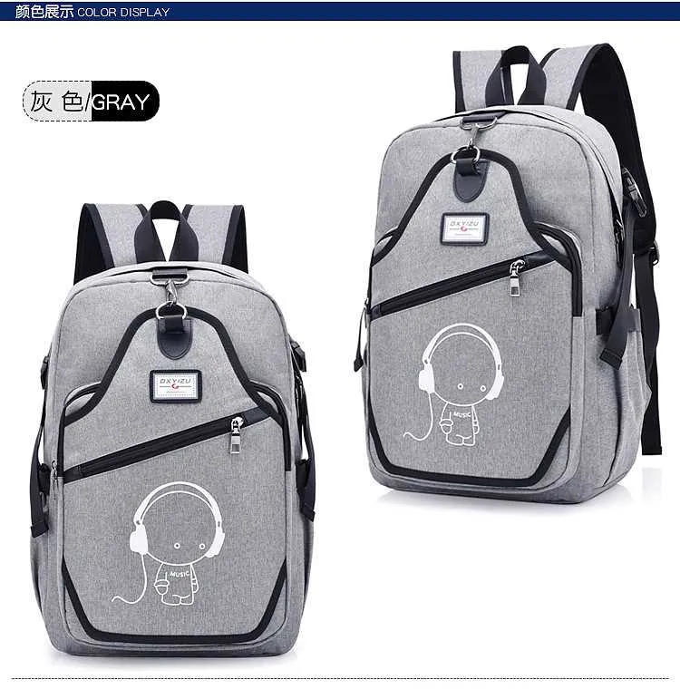 Travel Laptop Backpack with USB Charging Port Slim Durable College School Computer Book Bag