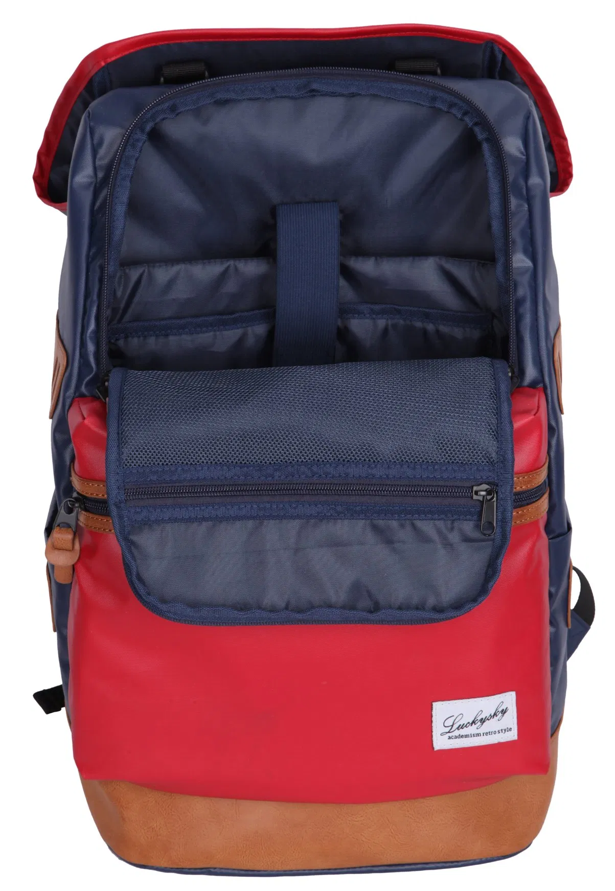 Travel/ School Backpack with Mixed Color Nylon Material Ice Design Daily Use
