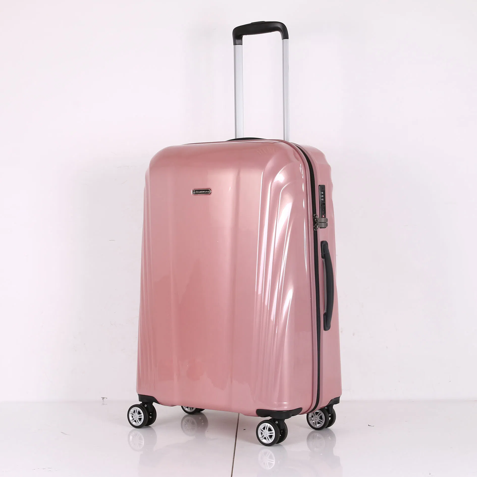 Trendy Matte Style ABS Polycarbonate Trolley Hard Wheeled Luxury Suitcase