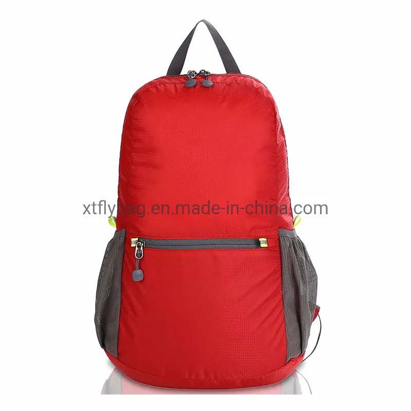 Trendy Style Travel Backpack Durable Waterproof Nylon Hiking Daypack Foldable Backpack with Large Internal Space