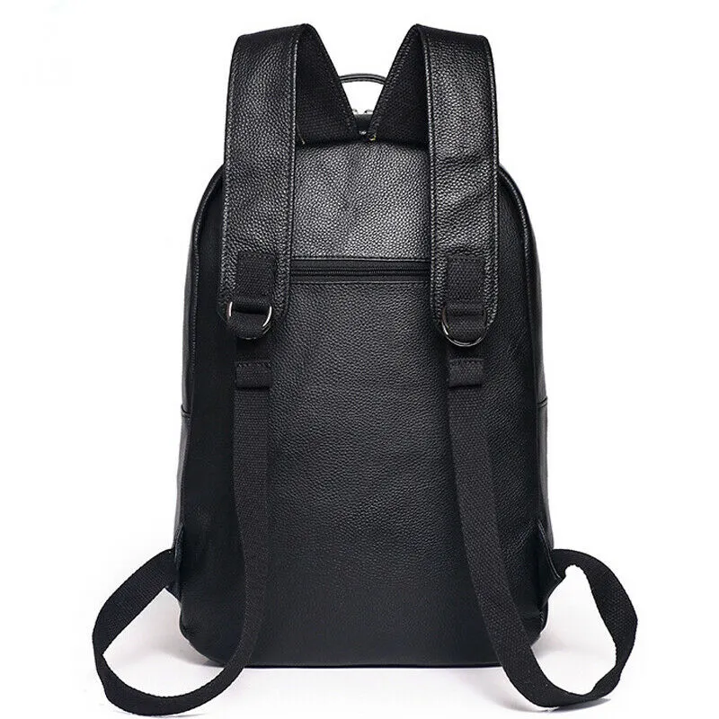 Unique Men′s 100% Cow Leather Crocodile Backpack Travel Rucksack Bag 14" Waterproof Laptop School Backpack