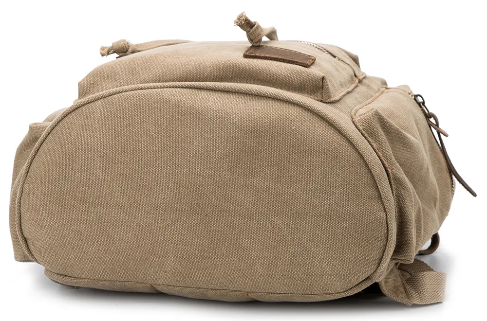 Vintage Canvas College School Student Travel Sports Laptop Hiking Backpack