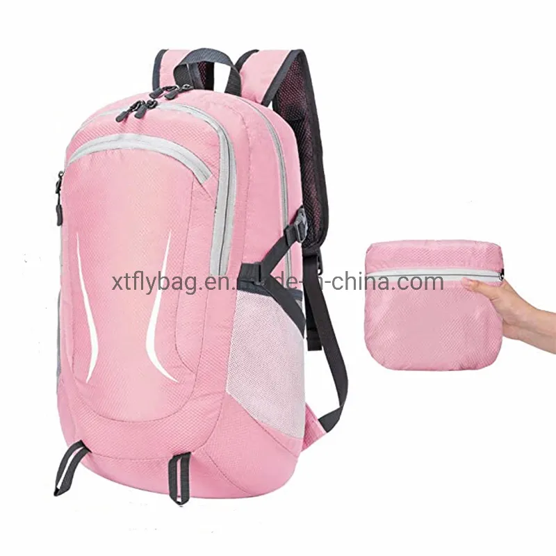 Water Resistant Polyester Travel Backpack Super Lightweight Packable Hiking Backpack with Small Storage Pocket Unisex Daypack