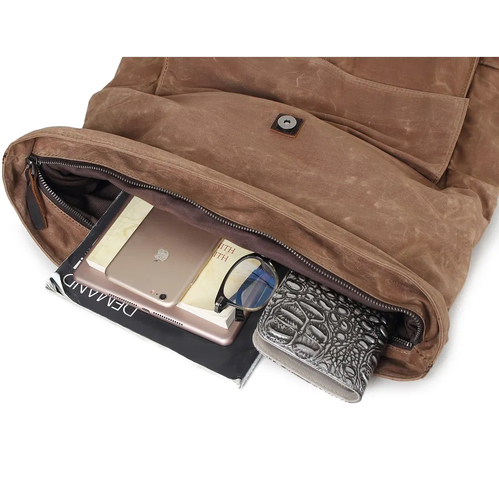 Waterproof Canvas Big Capacity Vintage Travel Backpack (RSF-2050)