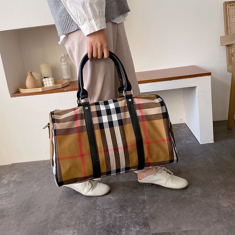 Weekender Bags Canvas Leather Duffle Bag Overnight Travel Carry on Tote Bag