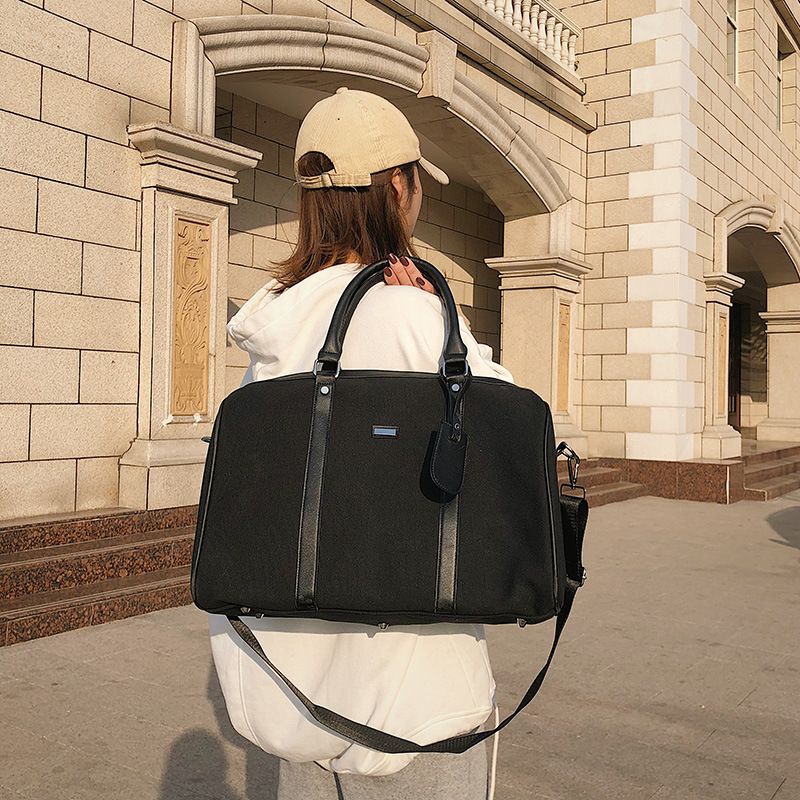 Weekender Bags Canvas Leather Duffle Bag Overnight Travel Carry on Tote Bag