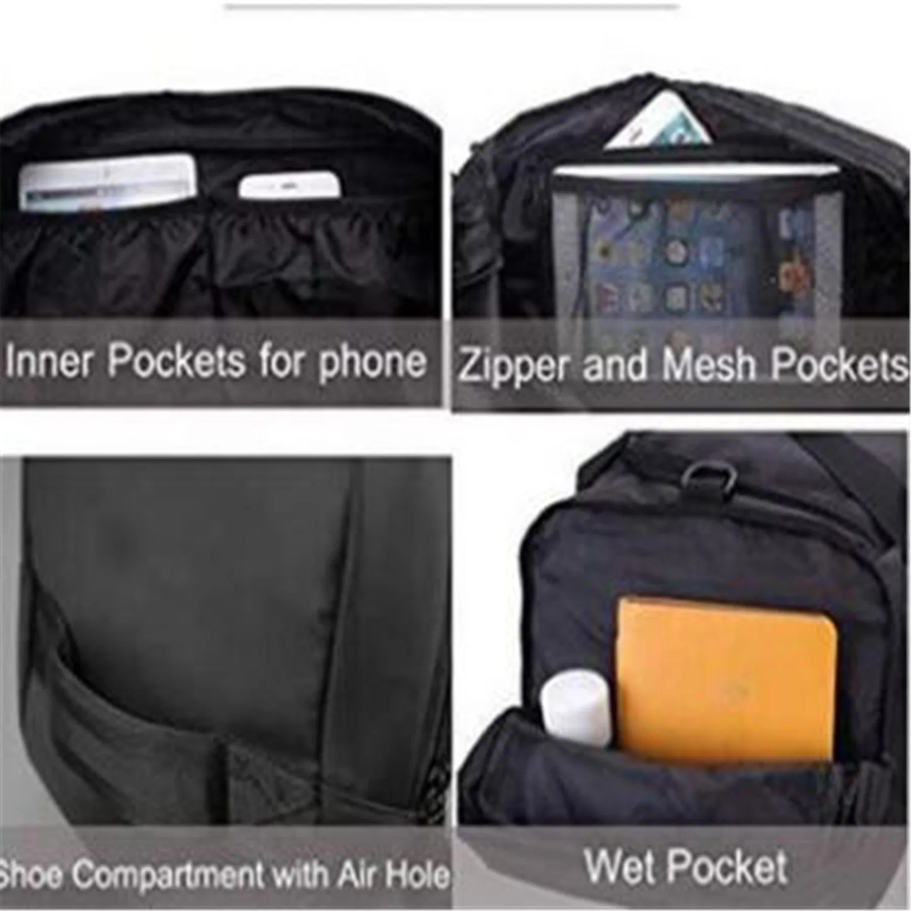 Wholesale Foldable Gym Bag Weekend Tote Travel Duffel Bag for Man