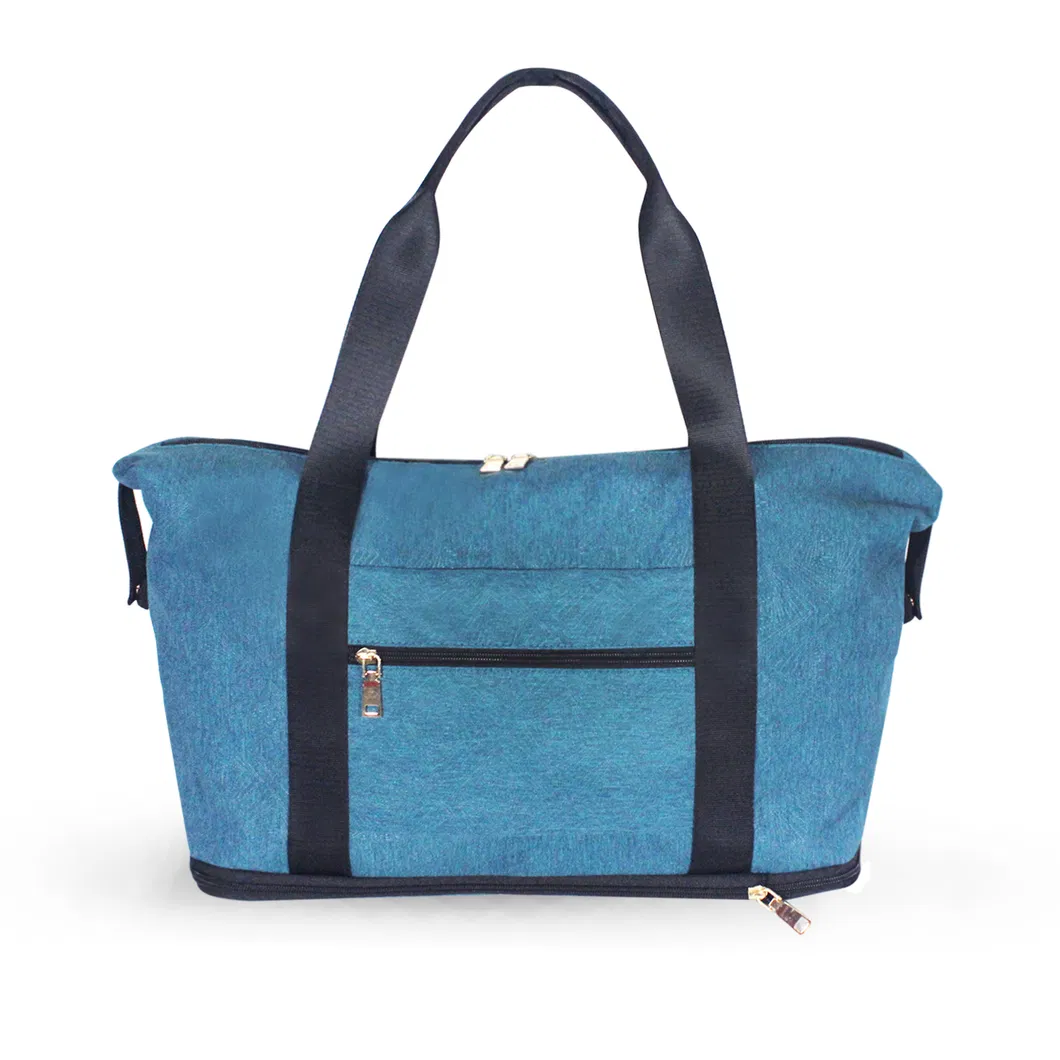 Woman Man Water-Resistant Foldable Large Capacity 39L Expandable Luggage Packing Storage Sports Tote Gym Duffel Camping Overnight Weekender Shoulder Travel Bag