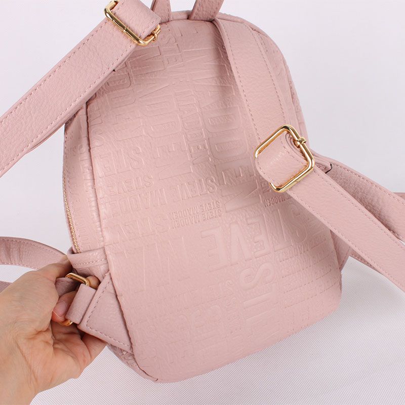 Women New Embossed PU in Pink Travel Mini Bag Traveling Backpack for Girl