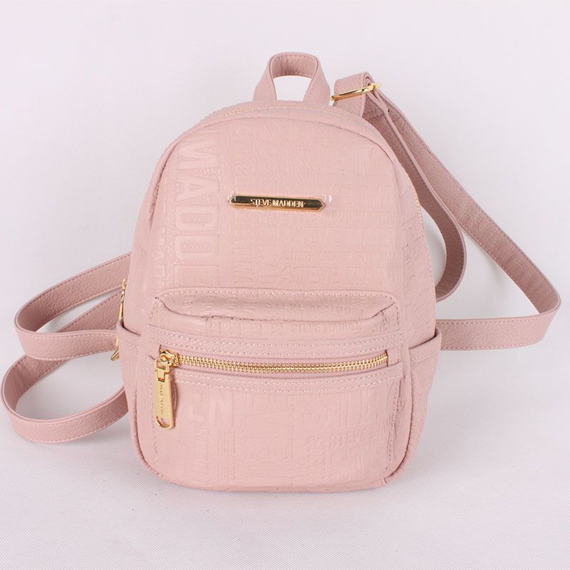 Women New Embossed PU in Pink Travel Mini Bag Traveling Backpack for Girl