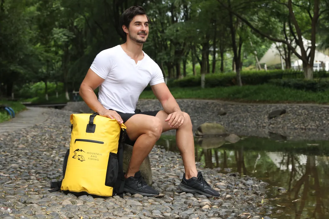 Yellow Waterproof Backpack New Fashion Outdoor Camping Bag